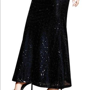 NWT Long maxi sequins skirt